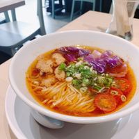 I tried Taiwanese spicy noodle.  The broth tastes soooo good and it's hard to imagine it's made from all plant-based ingredients!

They have tons of choices such as grilled soy m at Vegan Bistro Jangara in Tokyo