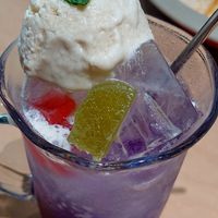 My favourite - float soda! at Vegan Bistro Jangara in Tokyo