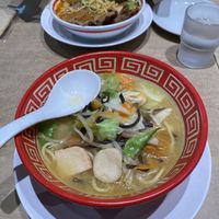 Champo and ramen! at Vegan Bistro Jangara in Tokyo