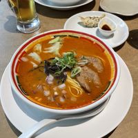 REALLY SPICY DELICIOUS RAMEN  at Vegan Bistro Jangara in Tokyo