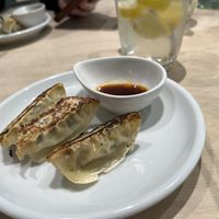 Gyozas  at Vegan Bistro Jangara in Tokyo