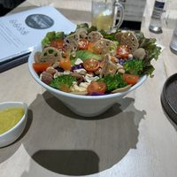 nut salad with homemade dressing   at Vegan Bistro Jangara in Tokyo