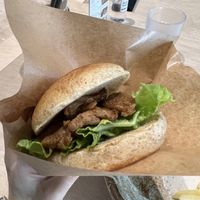 Burger  at Vegan Bistro Jangara in Tokyo