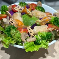 Vegan power-up salad  at Vegan Bistro Jangara in Tokyo