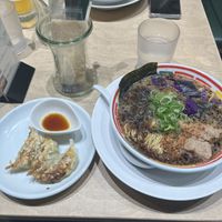 Ramen and gyoza   at Vegan Bistro Jangara in Tokyo