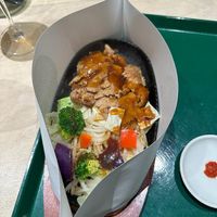 Soy meat grill with vegetables at Vegan Bistro Jangara in Tokyo