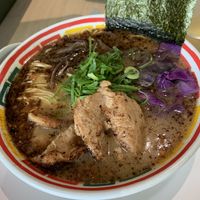 Ramen with garlic oil  at Vegan Bistro Jangara in Tokyo