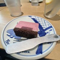 Raspberry mousse chocolate cake   at Vegan Bistro Jangara in Tokyo