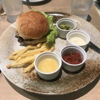 Burger  at Vegan Bistro Jangara in Tokyo