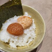 Vegan Mentaiko Rice (SO GOOD!!!) at Vegan Bistro Jangara in Tokyo