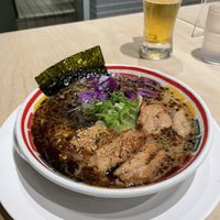 Garlic oil ramen  at Vegan Bistro Jangara in Tokyo
