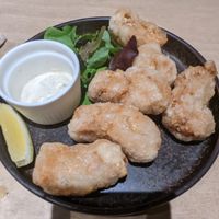 Fried 'chicken' - tasty but unfortunately not that much tatar-dip at Vegan Bistro Jangara in Tokyo