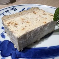 Caramel cream cake being all tasty and stuff   at Vegan Bistro Jangara in Tokyo