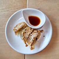 Gyoza at Vegan Bistro Jangara in Tokyo