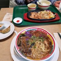 Already started eating before taking the picture :) at Vegan Bistro Jangara in Tokyo