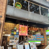 It’s on the 2nd floor of this buildingg  at Vegan Bistro Jangara in Tokyo
