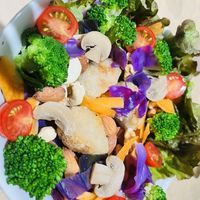 Vegan power saladd  at Vegan Bistro Jangara in Tokyo