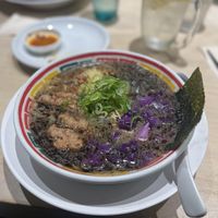 Vegan garlic oir ramen  at Vegan Bistro Jangara in Tokyo