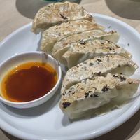 Vegan gyoza  at Vegan Bistro Jangara in Tokyo