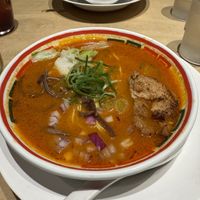 Spicy ramen   at Vegan Bistro Jangara in Tokyo