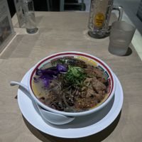A thick broth   at Vegan Bistro Jangara in Tokyo