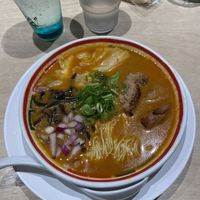 Spicy ramen  at Vegan Bistro Jangara in Tokyo
