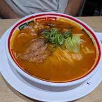 Vegan karabon - spicy ramen at Vegan Bistro Jangara in Tokyo