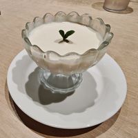 Soy pudding w/ beet syrup DELICIOUS!!! at Vegan Bistro Jangara in Tokyo