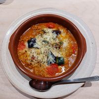 Baked cheese curry (1400¥) at Vegan Bistro Jangara in Tokyo