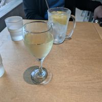 Japanese white wine. Lemon sour at Vegan Bistro Jangara in Tokyo
