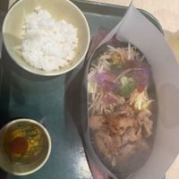 I had the grill with rice and a soup was so filling and tasty highly recommend at Vegan Bistro Jangara in Tokyo