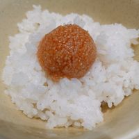 Rice with quinoa "fish eggs" at Vegan Bistro Jangara in Tokyo