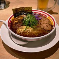 Shoyu ramen at Vegan Bistro Jangara in Tokyo