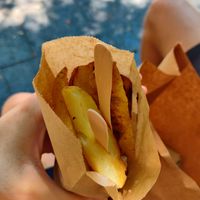 Potatoes at Good Shit, Vegan Kebabs in Barcelona