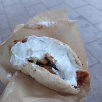Kebab de heura at Good Shit, Vegan Kebabs in Barcelona