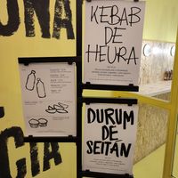 Menu at Good Shit, Vegan Kebabs in Barcelona