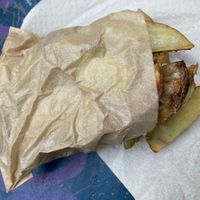 Fried Potatoes  at Good Shit, Vegan Kebabs in Barcelona