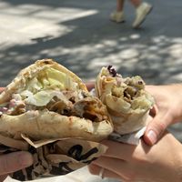 Pitta and durum  at Good Shit, Vegan Kebabs in Barcelona