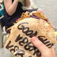   at Good Shit, Vegan Kebabs in Barcelona