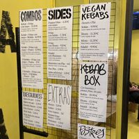 Menú  at Good Shit, Vegan Kebabs in Barcelona