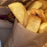 Patatas con mayonesa vegana  at Good Shit, Vegan Kebabs in Barcelona