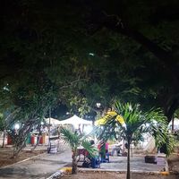 The market square at Taquería Vegana La Gata Negra in Cancun