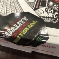 Pizza box   at Pino's Pizza in Deer Park