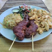 Tuesday special: Mac n cheese with BBQ seitan. Soooooo good! #Veganuary at Soul Veg(etária)  in Nairobi
