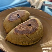 Two Jamaican patties at Soul Veg(etária)  in Nairobi