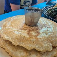 Pancakes as part of the brunch plate at Soul Veg(etária)  in Nairobi