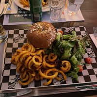 Vegan burger  at Moondog's Bar & Grill in Nicosia