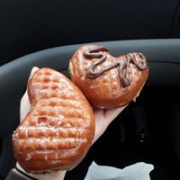 The 2 options at Mr. Maple Donuts in Vancouver