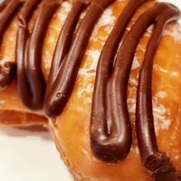 Vegan Choclate Glazed at Mr. Maple Donuts in Vancouver