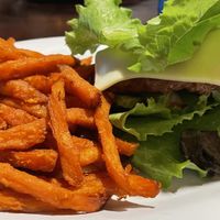 Good sweet potato fries. at Kalapaki Joe's in Koloa